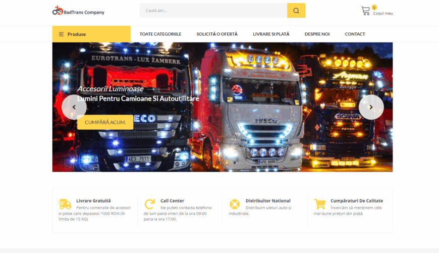 BadTrans Company – Piese auto, camioane și utilaje, cu livrare rapidă