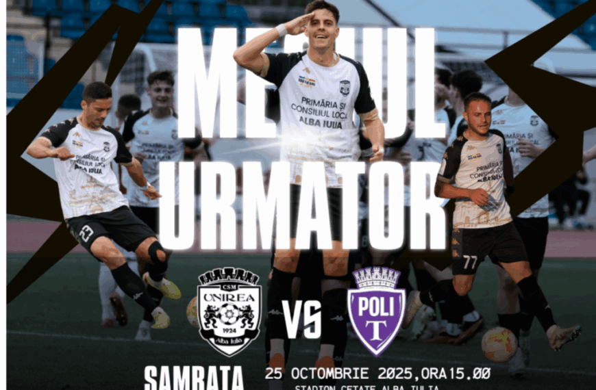Derby de top pe „Cetate”: CSM Unirea Alba Iulia – Știința Poli Timișoara