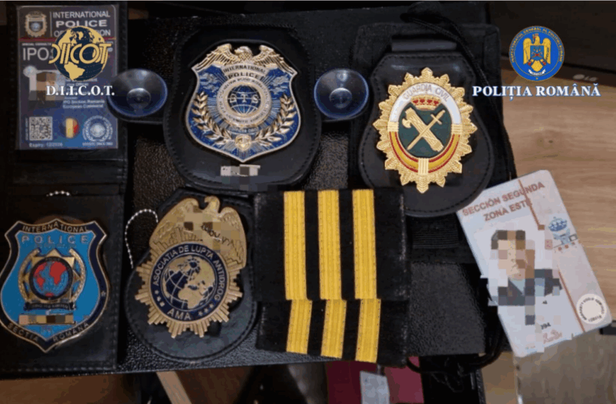 PERCHEZIȚII DOMICILIARE ÎN CADRUL UNUI DOSAR PENAL PENTRU DESFĂŞURAREA, FĂRĂ AUTORIZARE, A ACTIVITĂŢILOR SPECIFICE CULEGERII DE INFORMAŢII SUPUSE AUTORIZĂRII, UZURPARE DE CALITĂȚI OFICIALE, FALS MATERIAL ÎN ÎNSCRISURI OFICIALE ȘI UZ DE FALS