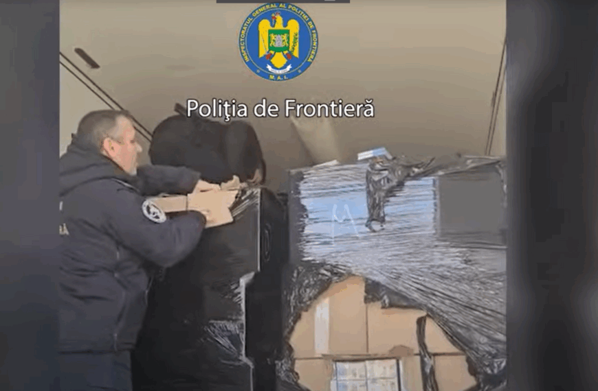 Captură record la Calafat: peste 11 milioane de țigarete de contrabandă, ascunse în două camioane poloneze