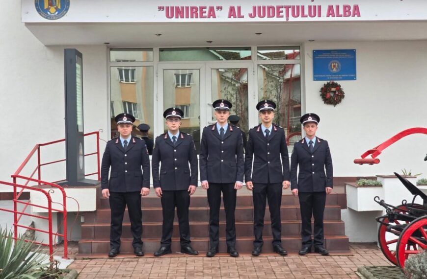 Forțe noi pentru ISU Alba. Pompierii albaiulieni au 5 colegi noi
