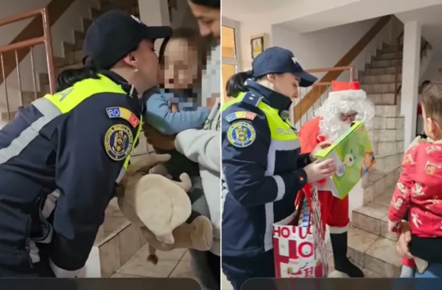 ,,De Crăciun, dăruiește din suflet”, campanie umanitară derulată de IPJ Alba. Trei copii au primit cadouri din partea lui Moș Crăciun