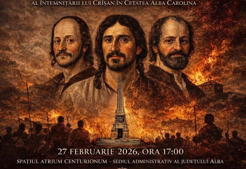 Vineri: Omagierea împlinirii a 241 de ani, de la martiriul lui Horea, Cloșca și Crișan, la Atrium Centurionum- Sediul Administrativ al județului Alba