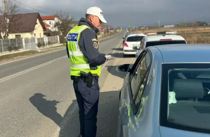 Peste 100 de amenzi și 3 permise de conducere reținute, în urma unei acțiuni a polițiștilor pe DN 1