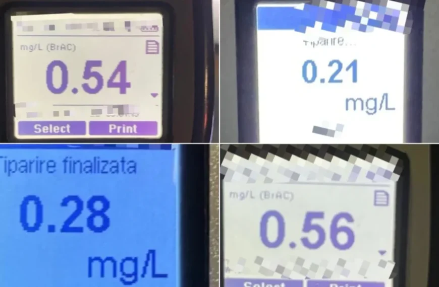 Acțiune a polițiștilor rutieri în Alba și zona Munților Apuseni. Peste 80 de testări pentru alcool și 4 permise reținute