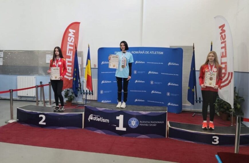 Larisa Ardean (CS Unirea Alba Iulia), medalie de aur în proba de 3000 metri marș, la Campionatul Național de Sală U-20 de la București