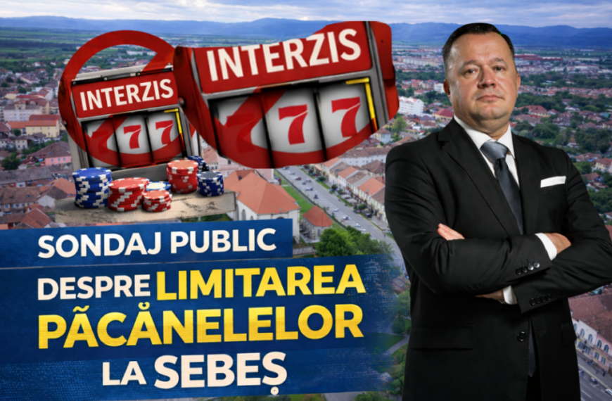 Propunere de sondaj public privind limitarea „păcănelelor” în Sebeș