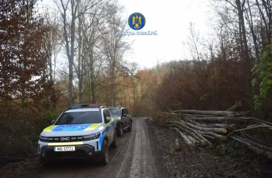 Amenzi de peste 24.000 de lei și o cantitate de aproape 462 metri cub de lemn confiscați, în urma unei acțiuni a polițiștilor pentru prevenirea delictelor silvice