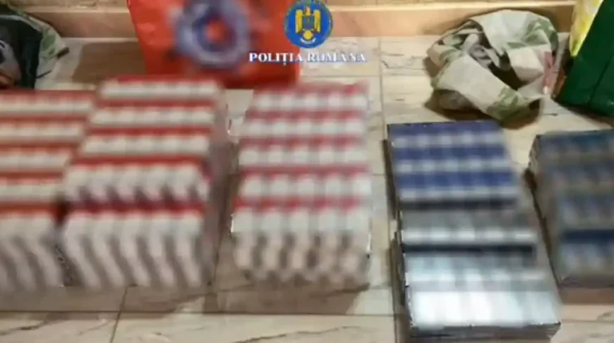 Peste 27000 de țigarete, confiscate de polițiștii din Alba, în urma unor percheziții în Câmpeni