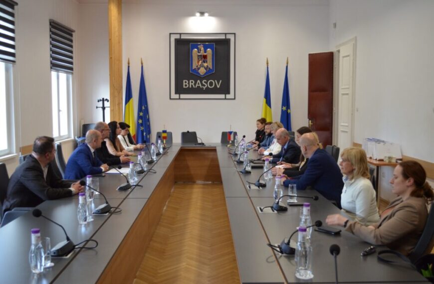 Oaspeţi la nivel înalt din Cehia, în vizită la Consiliul Judeţean Braşov!