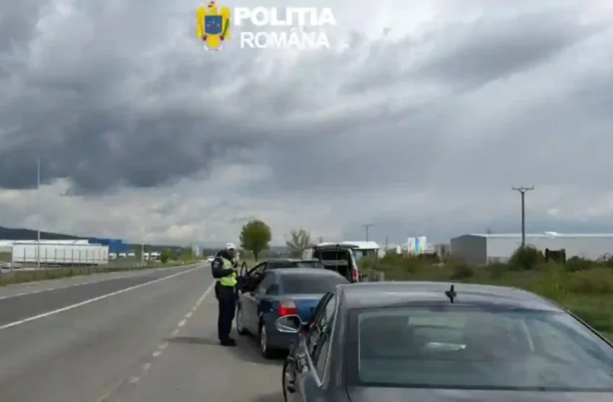 Peste 100 sancțiuni și permise reținute, în urma unei acțiuni a polițiștilor pe DN 1