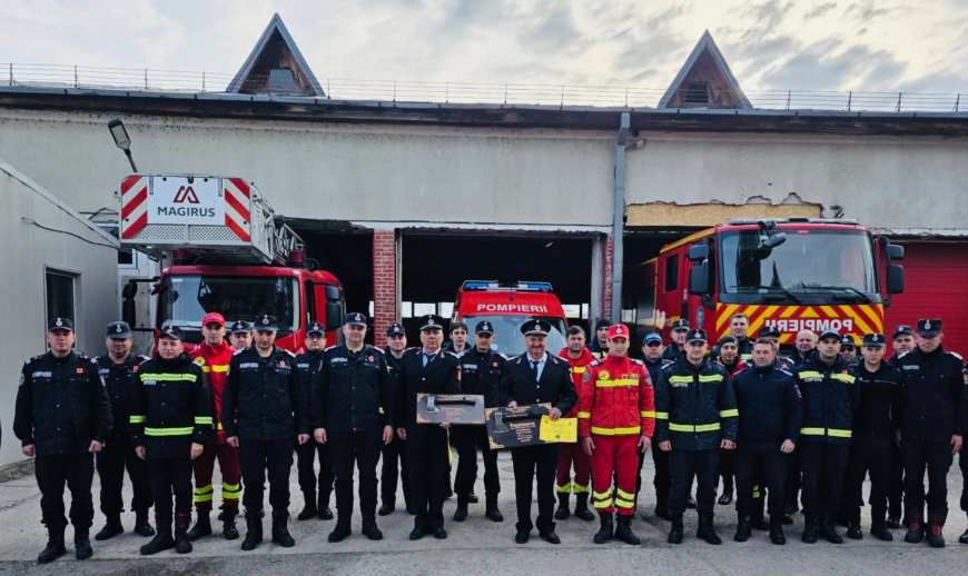 Plt. adj. șef Greblea Cosmin Nicolae și plt. adj. șef Bârcea Nicolae Teodor, din cadrul Detașamentului de Pompieri Făgăraș, au trecut în rezervă
