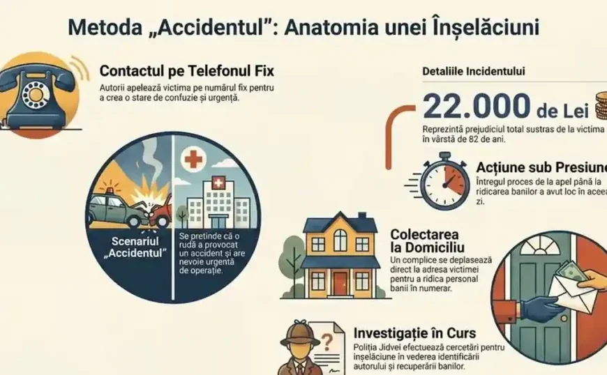 Atenție! Metoda „Accidentul” revine în Alba. Vârstnic din Șona, înșelat cu suma de 22.000 lei