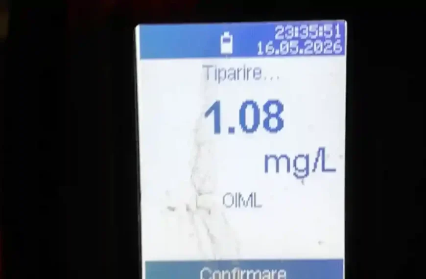 A urcat băut la volan și a provocat un accident rutier. Șofer din Zlatna, reținut de polițiști