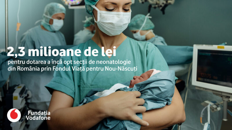 Fundația Vodafone susține sănătatea nou-născuților