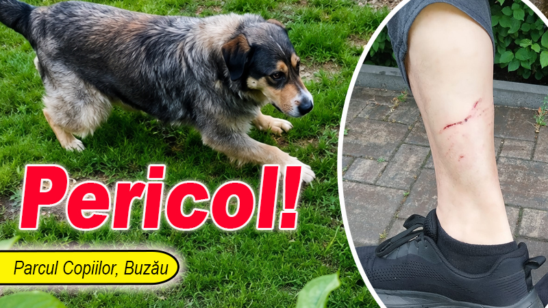 Atac câine maidanez în Parcul Copiilor