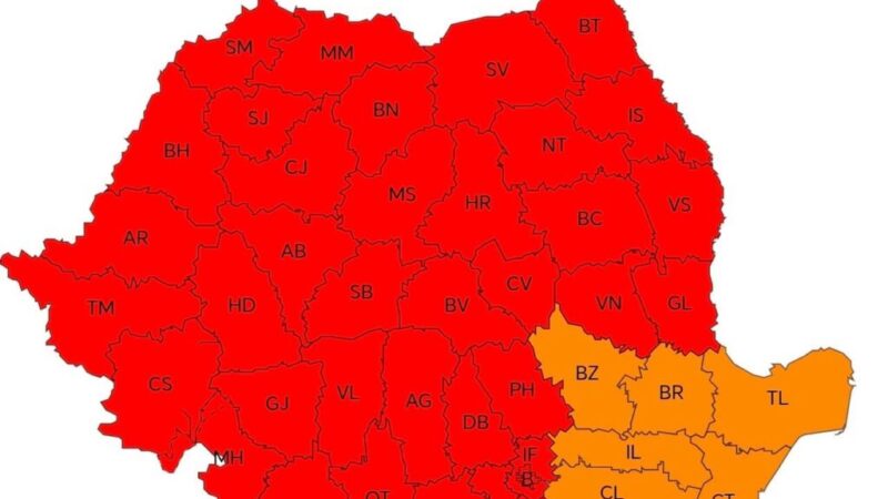 Avertizare de caniculă extremă