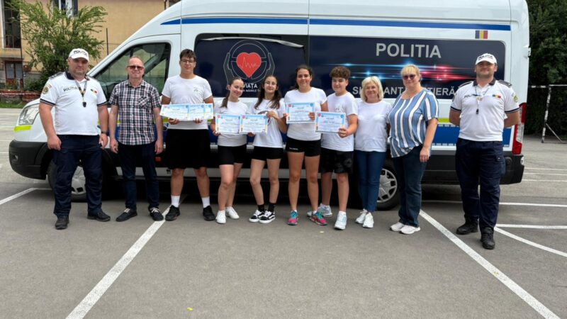 Elevii harghiteni promovează educația rutieră