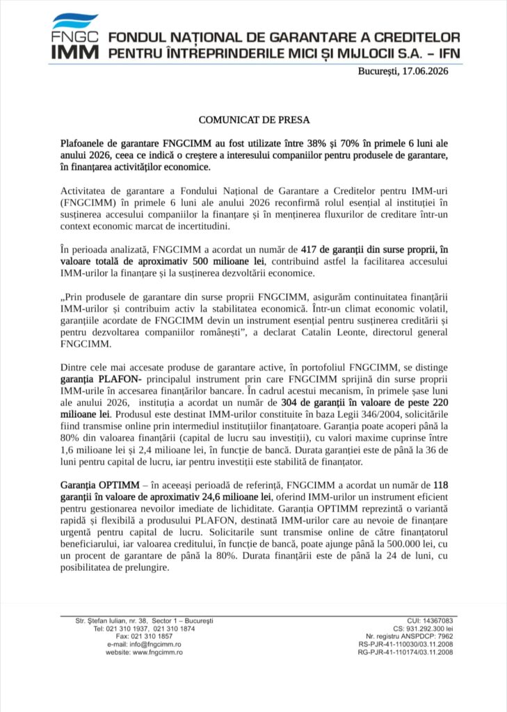 Garanții pentru IMM-uri: O soluție pentru dezvoltare