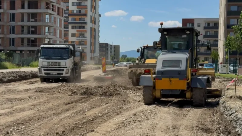 Lucrări de asfaltare pe Strada I.C. Brătianu