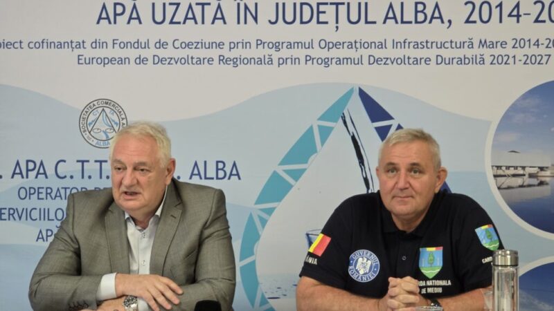 Acțiune comună pentru racordarea la sistemul public de canalizare în județul Alba