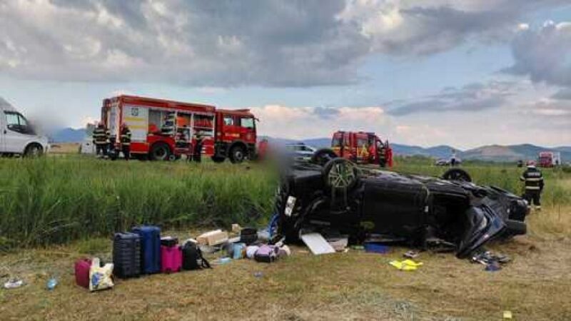Accident pe DN 1: Cinci persoane rănite