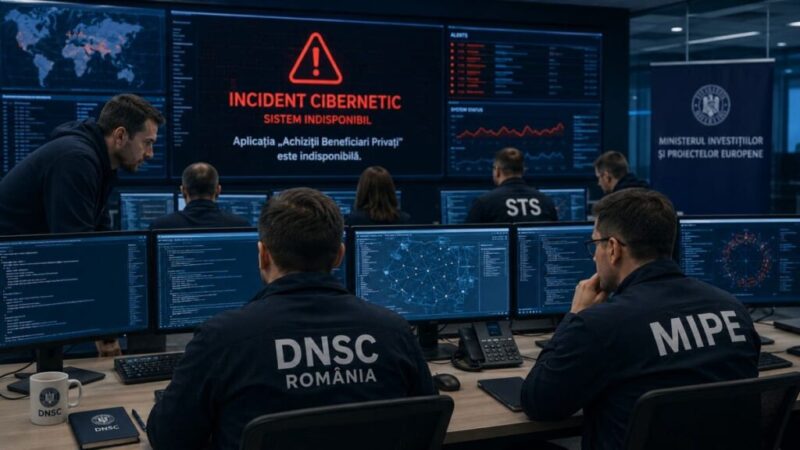 Atac cibernetic lovește aplicația Achiziții Beneficiari Privați