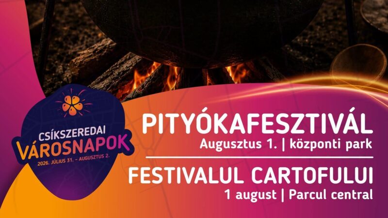 Festivalul Cartofului: Sâmbătă, 1 August 2026, la Miercurea-Ciuc