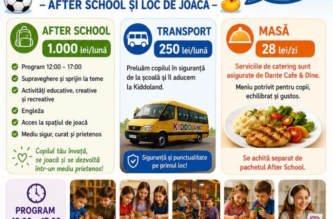 KiddoLand Alba Iulia deschide programul After School odată cu începerea noului an școlar
