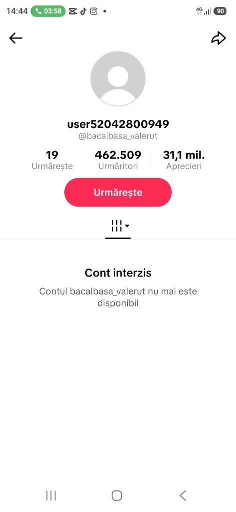 TikTok a închis contul unuia dintre cei mai urmăriți influenceri din Alba. Bacalbașa Valeruț avea aproximativ 460.000 de urmăritori