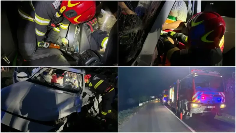 Actualizare Foto | Coliziune pe Transalpina la Mărtinie: Două vehicule implicate în accidentul rutier. Echipaj de Descarcerare prezent