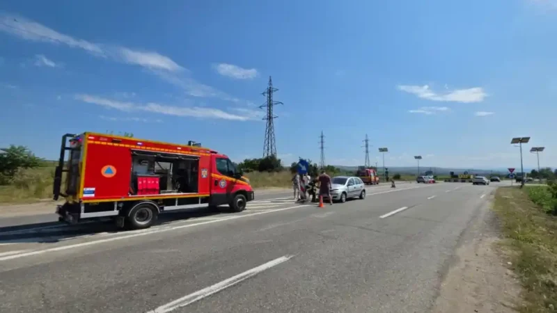 COLIZIUNE RUTIERĂ ÎN ALBA IULIA: IMPACT ÎNTRE DOUĂ AUTOTURISME ÎN ZONA GIRATORIULUI PE ȘOSEAUA DE CENTURĂ
