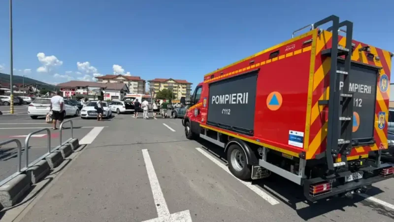 Coliziune rutieră pe Calea Moților din Alba Iulia: Două autoturisme implicate în accident lângă Kaufland. Traficul este afectat