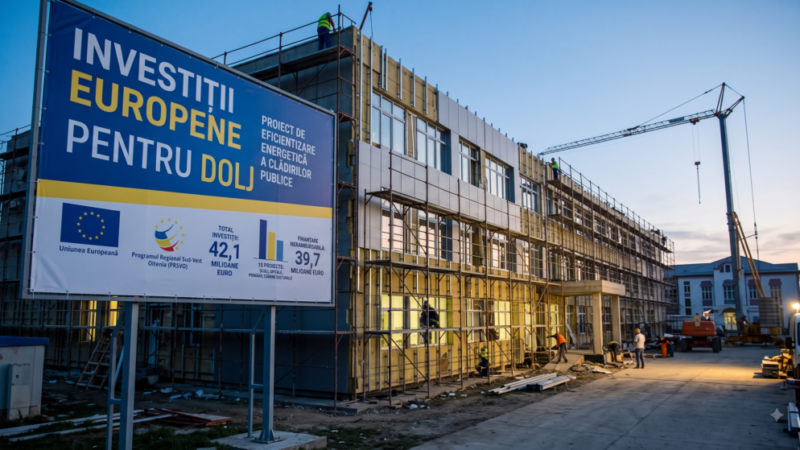 Dolj: 42 milioane euro pentru eficientizarea energetică