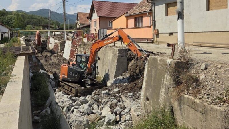 IMAGINI: Lucrările la Valea Bucerdea sub lupa Apelor Române. Stadiul actual al proiectului
