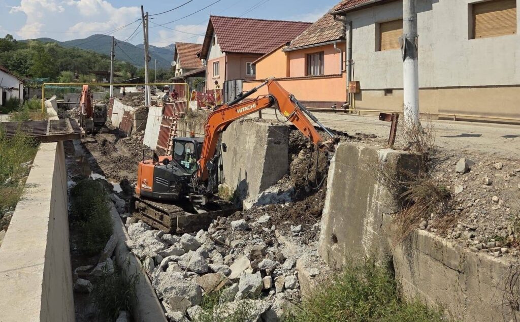 IMAGINI: Lucrările la Valea Bucerdea sub lupa Apelor Române. Stadiul actual al proiectului