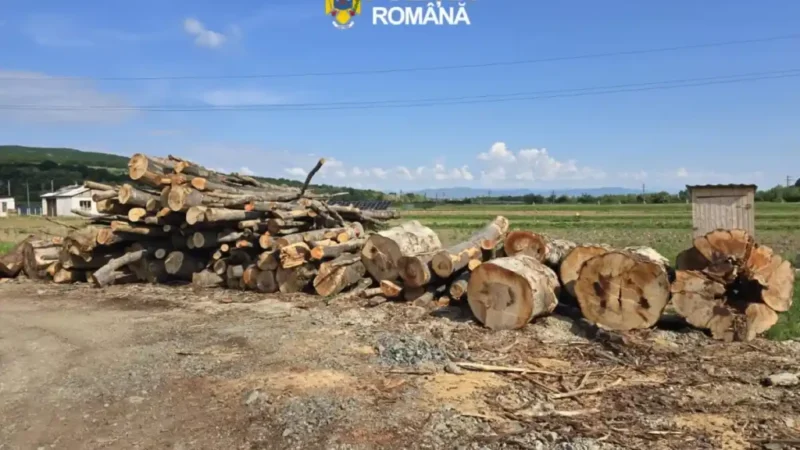 Operațiunea Scutul Pădurii în Alba: Sancțiuni de aproape 10.000 de lei și peste 140 metri cubi de lemn confiscat de autorități