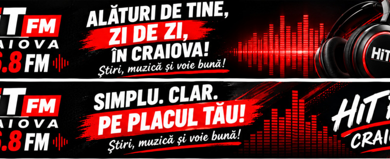 HIT FM 96,8 FM a început emisia la Craiova! Un nou post de radio intră în FM-ul din Oltenia
