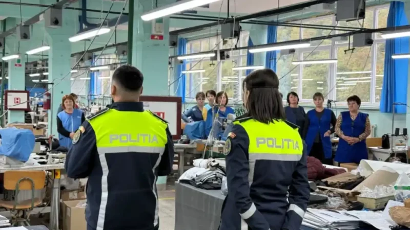 Poliția promovează aplicația Bright Sky în Baia de Arieș