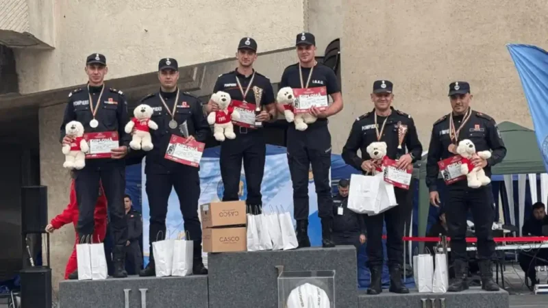 Pompierii din Alba, locul 2 la competiția „Scări”