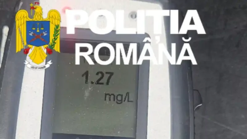 Șofer de 36 de ani din Bistrița-Năsăud, reținut în Alba Iulia pentru conducere cu alcoolemie record