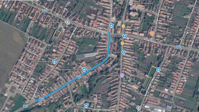 Trafic închis pe DJ112A pentru lucrări la rețeaua de apă